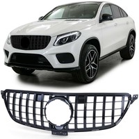 Sport KüHlergrill Frontgrill Schwarz Glanz FüR Mercedes GLE Coupe C292 2015-2019