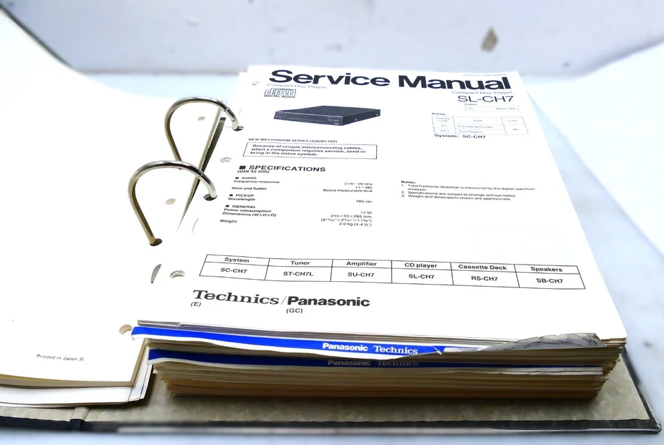 Technics Service Manual CD Player Reparatur Anleitung Schaltplan HiFi Werkstatt - Bild 1 von 4