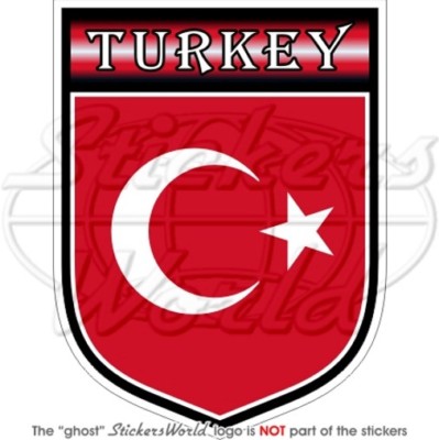 TURKEY Turkish Sign 100mm Car Sticker