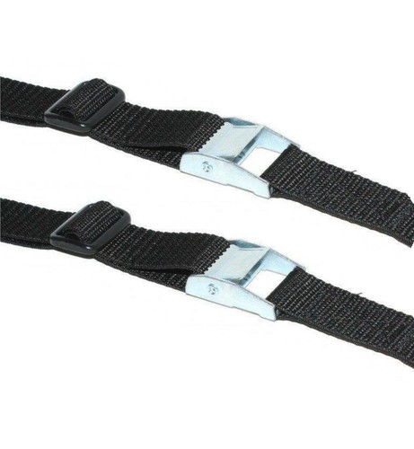 Cam Buckle Straps Metal in Black 2 x 1.5meter x 20mm - Picture 1 of 8