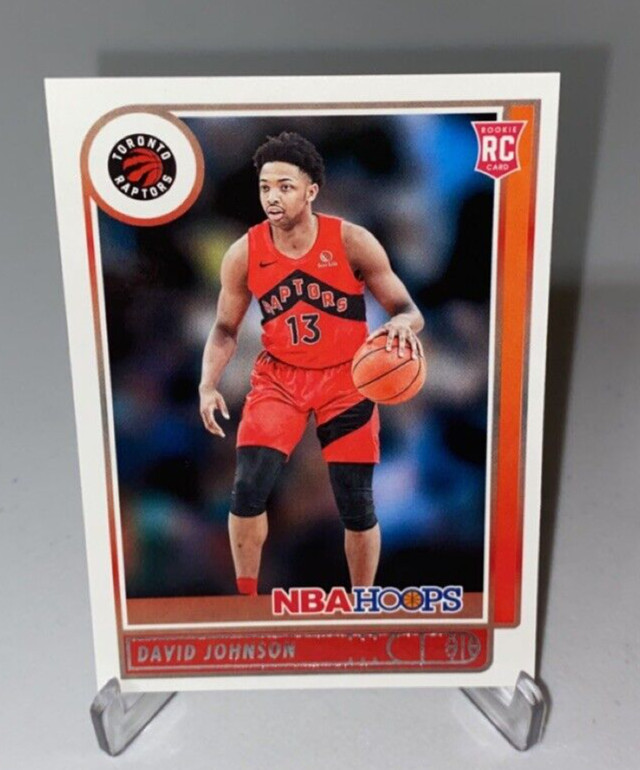 2021 NBA Hoops David Johnson RC Rookie #222 Toronto Raptors
