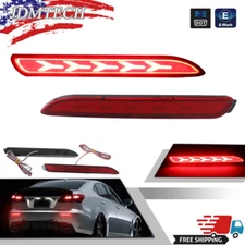 For 11-20 Toyota Sienna Base LE XLE LED Rear Bumper Reflectors Brake Tail Lights
