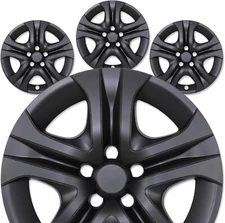 4 Matte Black 17" Hub Caps Full Rim R17 Wheel Covers For Toyota RAV4 2013-2018