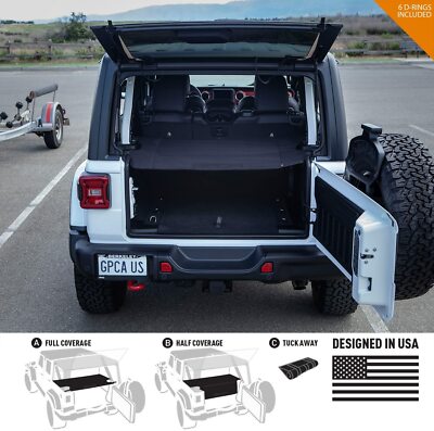 GPCA Wrangler JL 4Dr Cargo Cover LITE with Tie-down D-ring set HardTop-OpenBox