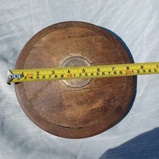 Vintage Wood  Metal Official Discus - Track  Field 4lb 6oz 9 inch Man Cave