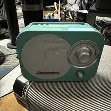 StudeBaker Retro Radio Portable Speaker AM/FM AUX Light Blue TESTED