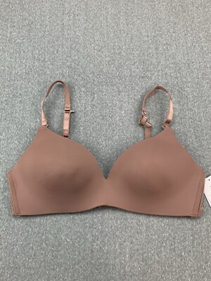 Auden Pumping Nursing Bra Womens Size 36C Mauve Pink Silky Smooth Comfort Easy