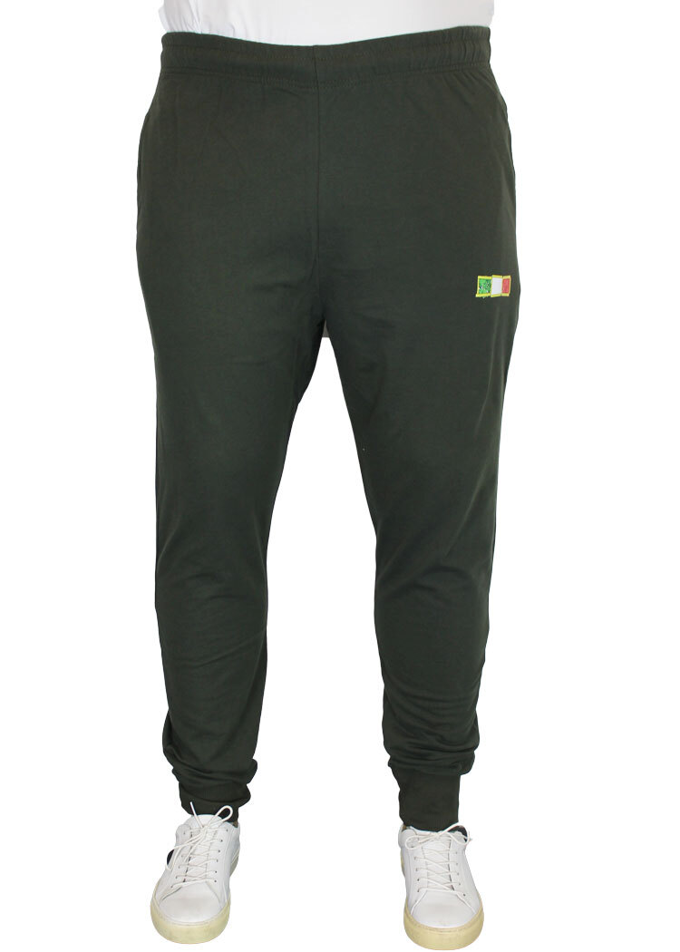 Pantaloni Tuta Uomo TAGLIE FORTI cotone garzato polsino Maxfort da