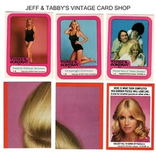 1978 TOPPS THREE'S COMPANY STICKERS & PUZZLE / SEE DROP DOWN MENU 4 CARD U GET