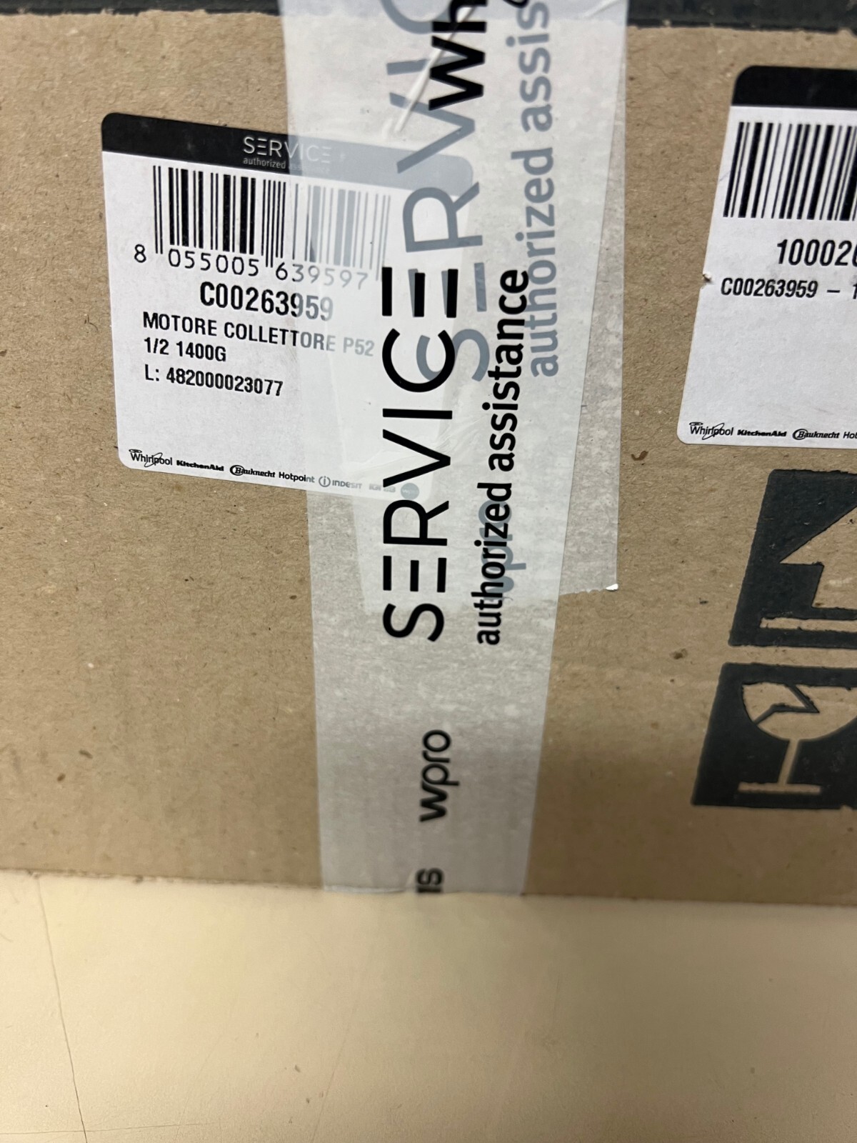 Moteur C00263959 Ariston Hotpoint résout les problèmes d'essorage