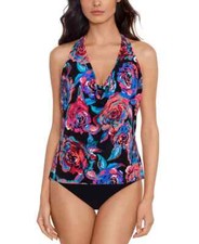 Magicsuit by Miraclesuit Sz 16 Sophie Sonic Blooms Tankini Top Swimsuit NEW