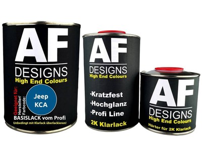 2,5L Autolack für Jeep KCA Canyon Blue Metallic Klarlack Härter