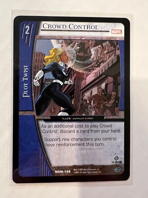 2004 Marvel vs System Base MSM-148 CROWD CONTROL Common (1st Ed)  *