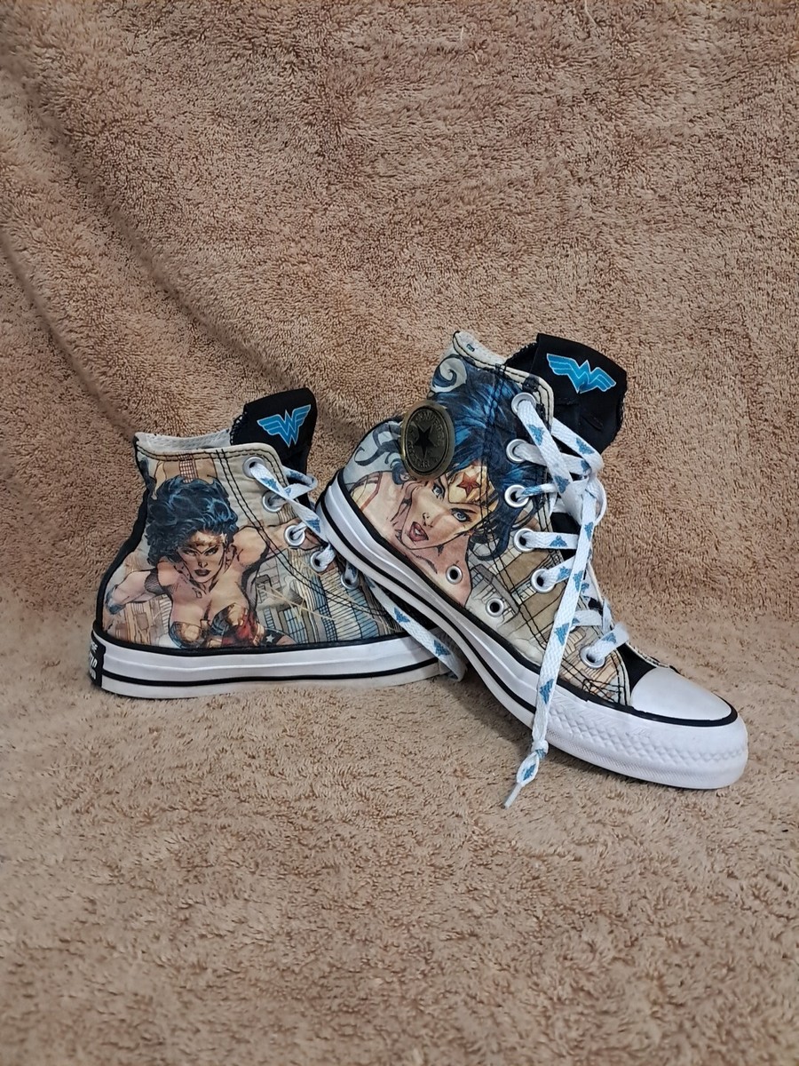 Converse Chuck Taylor All Star DC COMICS Wonder Woman Shoes Mens Womens 