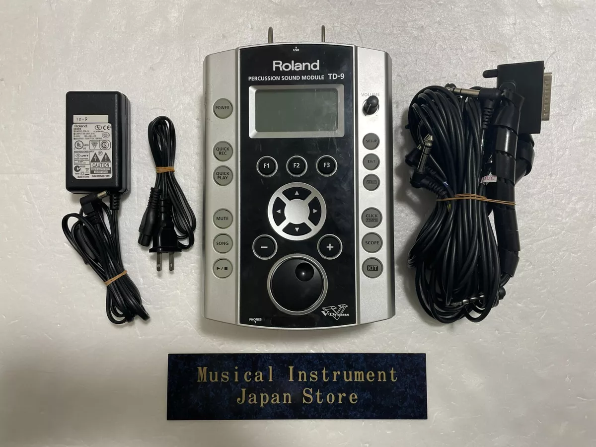Roland TD-9 Electronic Drum Percussion Sound Module V-Drums with Power Cable