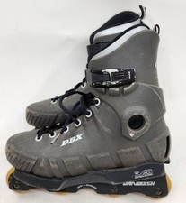 DBX Vanquish Pro In-Line Roller Blades Skates Agro Ramp Gray Black Size 7