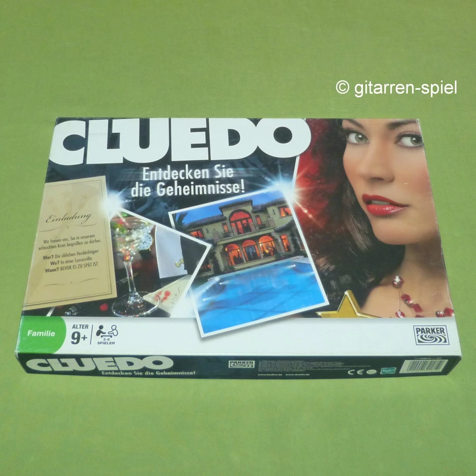 Cluedo - Komplett 1A Top! Entdecken Sie die Geheimnisse! Parker ©2008 ab 9 J. - Bild 4 von 4