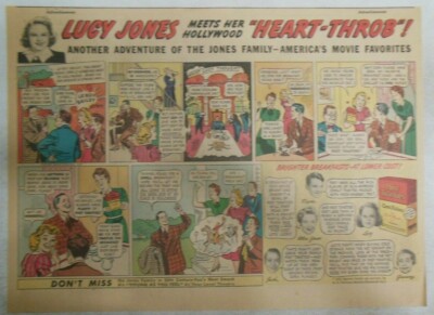 Post Cereal Ad: The Jones Family Post Toasties 1930's-40's Size: 11 x 15 inches