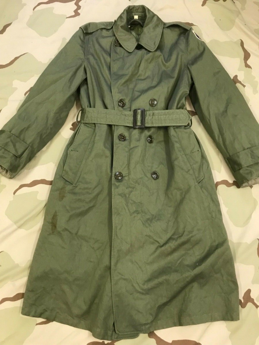 US ARMY VINTAGE M-1950 FIELD OVERCOAT OD -7 REMOVABLE LINER US ARMY VINTAGE M-1950 FIELD OVERCOAT OD -7 REMOVABLE LINER