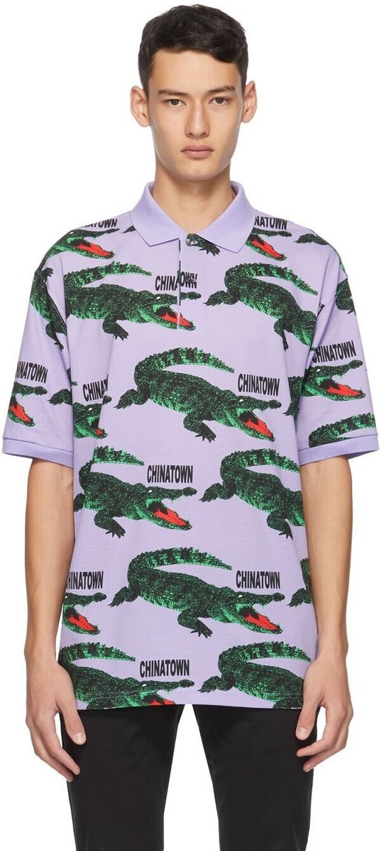LACOSTE LIVE x CHINATOWN MARKET CTM GATOR LOOSE FIT POLO LACOSTE LIVE x CHINATOWN MARKET CTM GATOR LOOSE FIT POLO