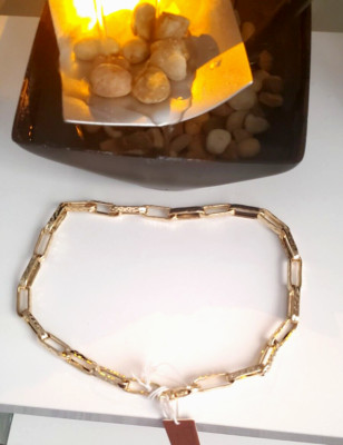 Toscana Italiana Acqua Bagnata länglich offen Büroklammer Halskette Kette Accessoire