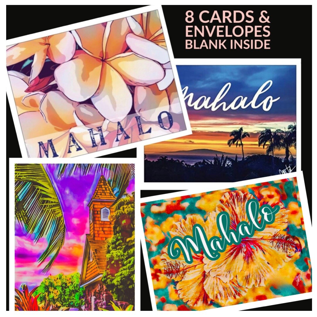 mahalo♡ Hawaiian Mahalo Greeting Cards (Choose Design) | eBay