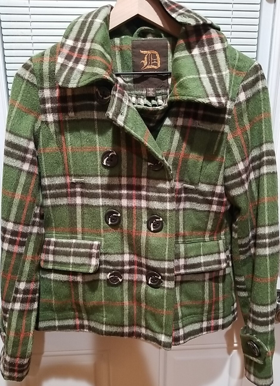 Dollhouse Outerwear Wool Blend Coat W/ Hood, Size MEDIUM eBay