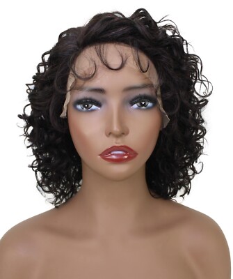 LUXLUXE Lanelle lockiger kieferlanger Schnitt 11 Zoll langer Seitenteil Perücke, BLH-0007-1B