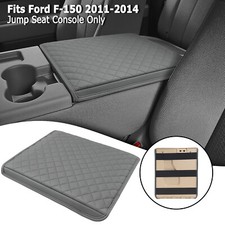Fits Ford F150 Bench Seat 2011-2014 Center Console Lid Arm Rest Cover Steel Gray