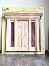 Dollhouse Exterior Door with Side Lights Jamestown Houseworks 1:12 Scale