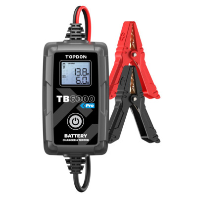 TOPDON USA 52130091_TB6000PRO TB6000 PRO 2-in-1 Battery Charger & Battery Tester