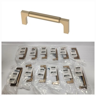 12-pk Artesia 3-3/4 in (96 mm) Champagne Bronze Cabinet Drawer Bar P16571C-CZ-CP