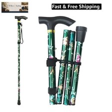 Folding Cane, 5-Level Adjustable Height Lightweight Portable Foldable Walking...