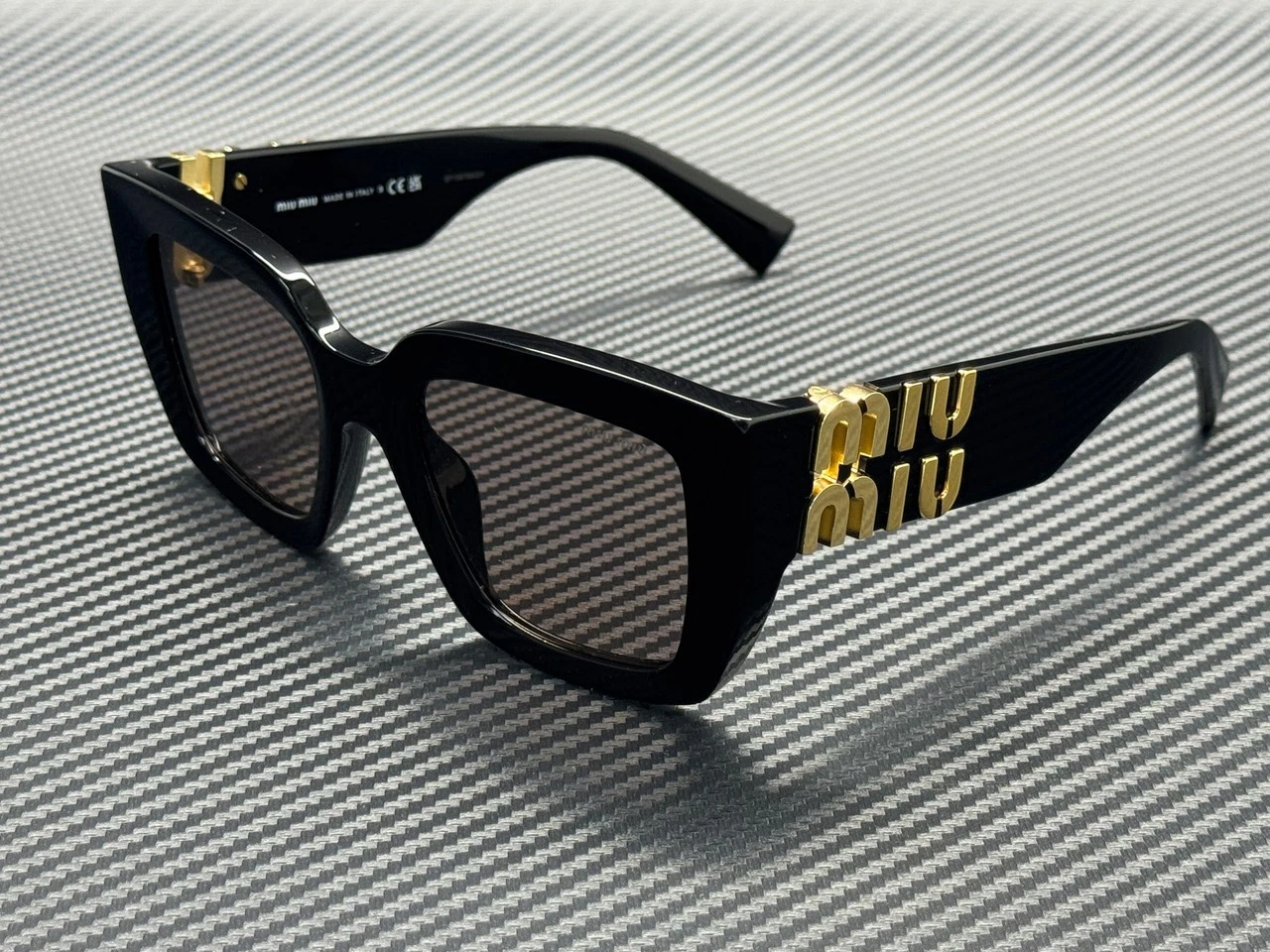 Miu Miu — MIU MIU MU B05S 16K20I Black Purple Brown Women's 51 mm Sunglasses