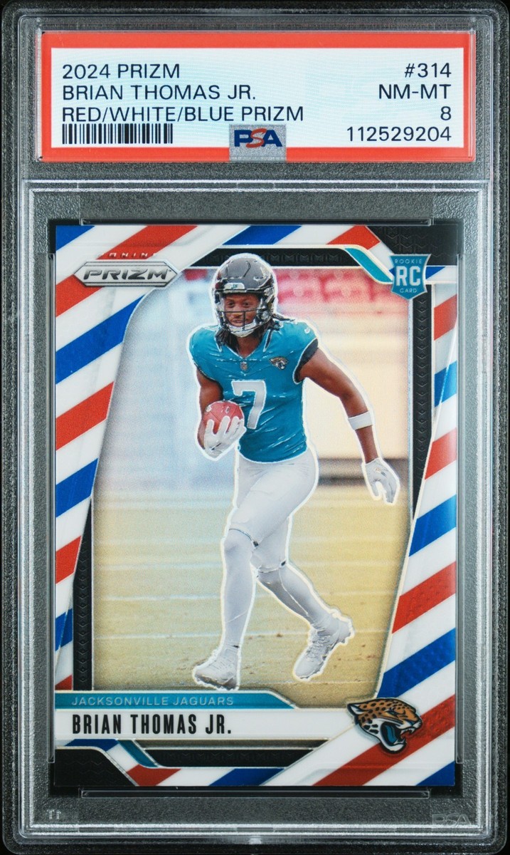 2024 Panini Prizm - Rookies Brian Thomas Jr. #314 Red White