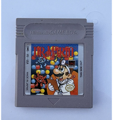 Nintendo Game Boy Dr. Mario DMG-VU-USA Authentic Tested working. Vintage 1990 s