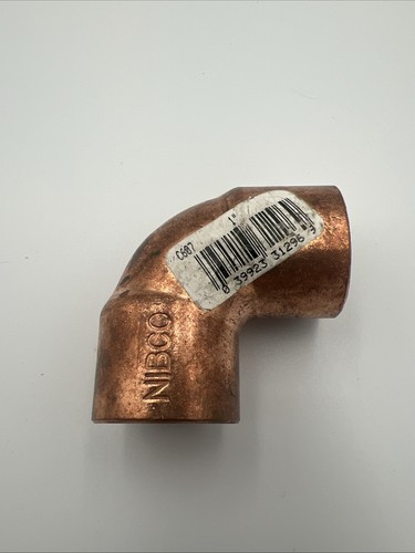 NIBCO 1 in. Sweat X 1 in. D Sweat Copper 90 Degree Elbow 1 pk