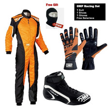 New OMP Level 2 Go-Kart Racing Suit Kit | Gloves & Shoes Free Balaclava