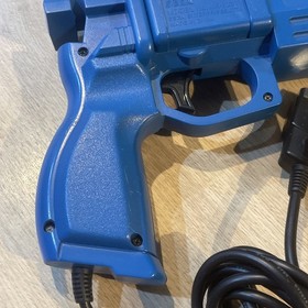 Virtua Cop SEGA Saturn Game & Official Blue Light Gun MK-80311 Tested & Working