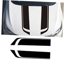 Car Hood Decal Sticker DBS002 Universal Hood Racing Body Side Vinyl Black