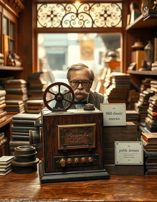 980 Public Domain Classic Movies Collection USB Drive, Old Serials, MP4