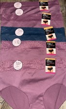 Bali 5-Pair Womens Brief Underwear Panties Nylon Blend Comfort Revolution  L