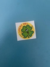 Trend Retro “lucky Me” Sweet Clover Scent Scratch N Sniff Small Sticker Mod