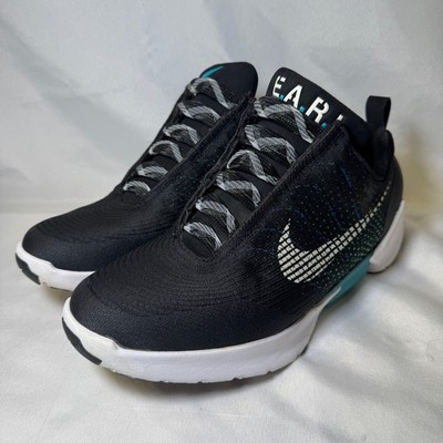 Nike HyperAdapt 1.0 EARL Black Blue Lagoon White 843871-001 Mens Size 8 Sneaker