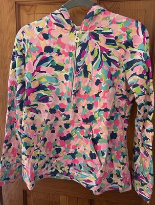 Lilly Pulitzer Hooded Skipper Popover, Pina Colada Club, Small