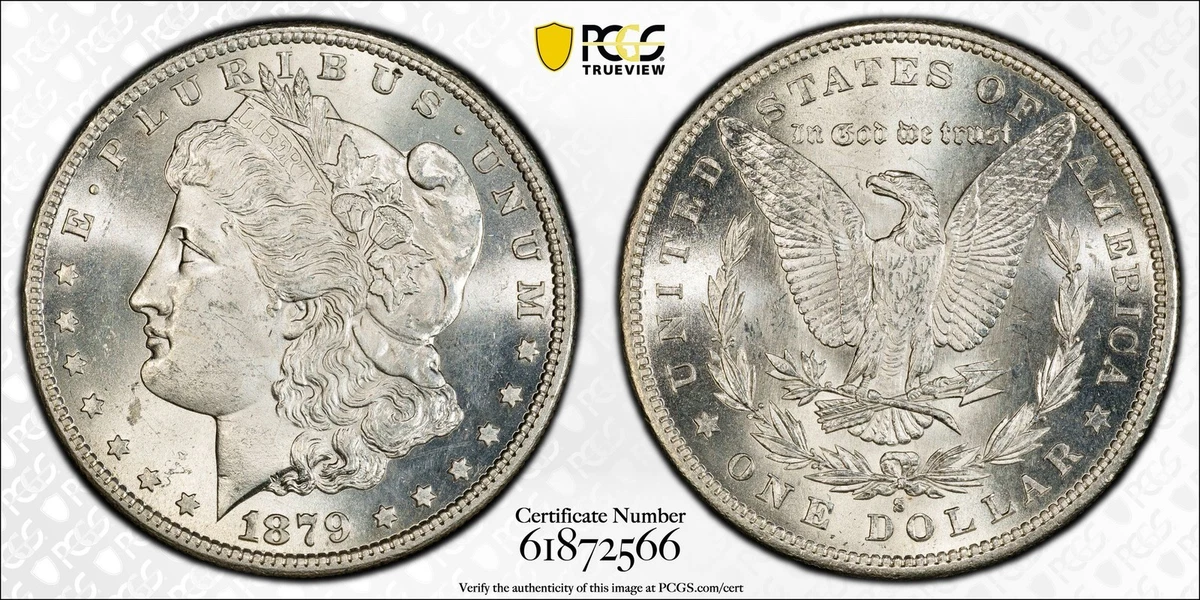 1879 Grade MS 63 Morgan US Dollars for sale | eBay