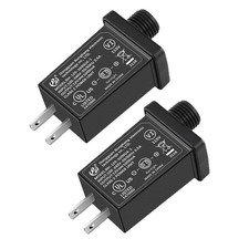 2Pack Replacement Yard Inflatable Adapter 12V 1A Class 2 Power Supply, UL Lis...
