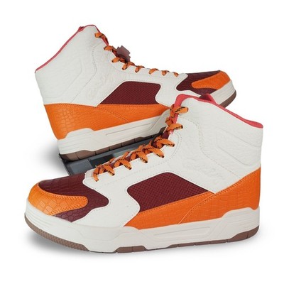 Patrick Ewing Rebound High Top Basketball Shoes Men 10 Orange Brown 1RMBE09-907