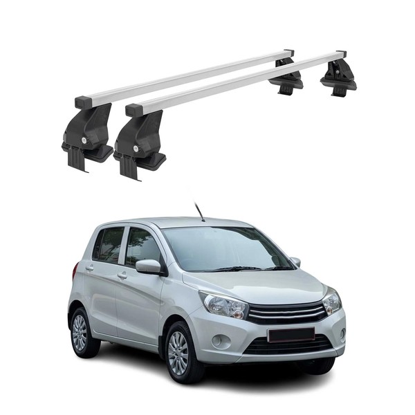Menabo DachträGer GrundtäGer FüR Suzuki Celerio 2014-2021 50Kg Stahl Silber 2X-image