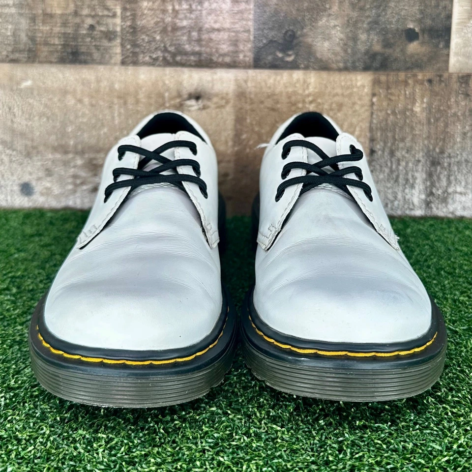 Dr. Martens 1461 White Leather Oxfords Dress Casual Shoes - Junior Size 1 - Image 4 of 4